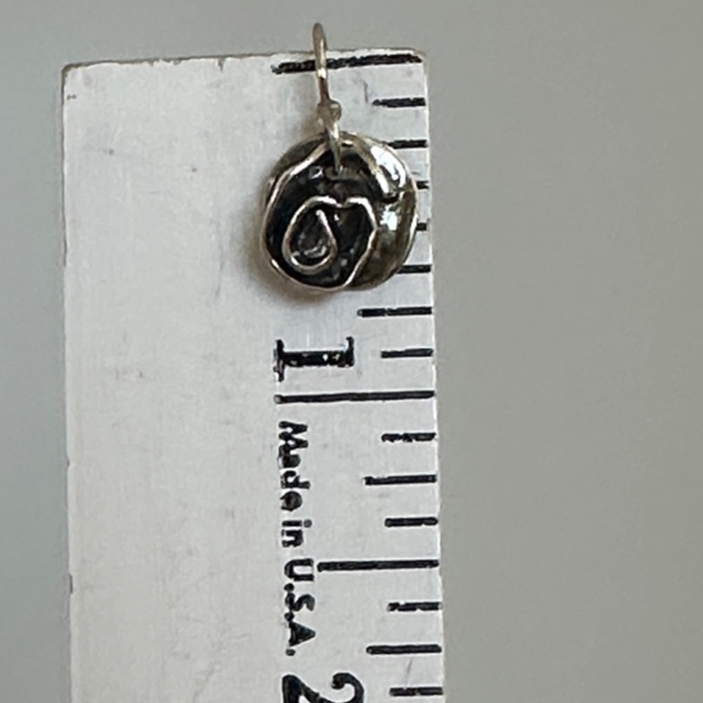 925 Sterling Silver Rose silver Drop Earrings - Picture 5 of 5